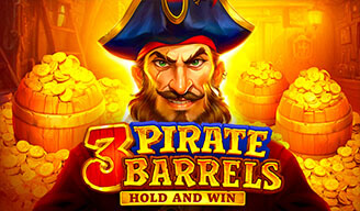 3 Pirate Barrels Hold and Win pokie